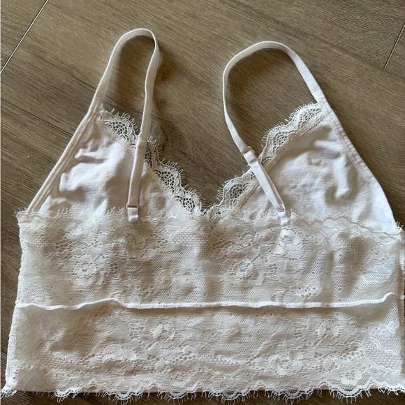 Lace Trim White Bralette Crop Top brand new size small - Picture 5 of 5